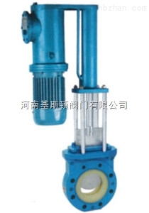 PZ273聚氨酯電液動刀型閘閥